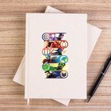 Zepplin Giyim Marvel Heroes Çizgisiz Kanvas Defter Çizgisiz - Krem - 14x21 cm
