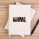 Zepplin Giyim Marvel Heroes In Post 2 Çizgisiz Kanvas Defter Çizgisiz - Krem - 14x21 cm