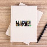 Zepplin Giyim Marvel Heroes In Post Siyah Kanvas Defter Çizgisiz - 14x21 cm