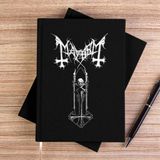 Zepplin Giyim Mayhem T Crosssiyah Kanvas Defter Çizgisiz - 14x21 cm