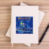 Zepplin Giyim Megadeth Rust In Peace Çizgisiz Kanvas Defter Çizgisiz - Krem - 14x21 cm