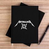 Zepplin Giyim Metallica Blade Dream Text Siyah Kanvas Defter Çizgisiz - 14x21 cm