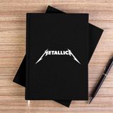 Zepplin Giyim Metallica Classic Logo Siyah Kanvas Defter Çizgisiz - 14x21 cm