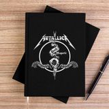 Zepplin Giyim Metallica Death Magnetic Siyah Kanvas Defter Çizgisiz - 14x21 cm