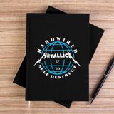 Zepplin Giyim Metallica Hardwired Siyah Kanvas Defter Çizgisiz - 14x21 cm