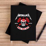 Zepplin Giyim Metallica Kill'em All Siyah Çizgisiz Kanvas Defter Çizgisiz - 14x21 cm