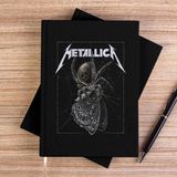 Zepplin Giyim Metallica Lisbon Siyah Çizgisiz Kanvas Defter Çizgisiz - 14x21 cm
