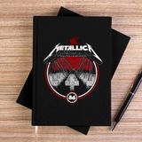 Zepplin Giyim Metallica Master Of Puppets Albums Siyah Çizgisiz Kanvas Defter Çizgisiz - 14x21 cm