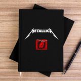 Zepplin Giyim Metallica St. Anger Siyah Çizgisiz Kanvas Defter Çizgisiz - 14x21 cm