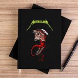 Zepplin Giyim Metallica Venom Siyah Çizgisiz Kanvas Defter Çizgisiz - 14x21 cm