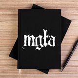 Zepplin Giyim Mgla Logo Siyah Kanvas Defter Çizgisiz - 14x21 cm