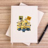 Zepplin Giyim Minions The Rise Of Gru Banner Çizgisiz Kanvas Defter Çizgisiz - Krem - 14x21 cm