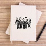 Zepplin Giyim Misfits Lightning Çizgisiz Kanvas Defter Çizgisiz - Krem - 14x21 cm