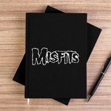 Zepplin Giyim Misfits Logo Siyah Kanvas Defter Çizgisiz - 14x21 cm