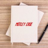 Zepplin Giyim Mötley Crüe 1981 Çizgisiz Kanvas Defter Çizgisiz - Krem - 14x21 cm