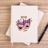 Zepplin Giyim Mötley Crüe Theatre Of Pain Çizgisiz Kanvas Defter Çizgisiz - Krem - 14x21 cm
