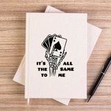 Zepplin Giyim Motörhead Ace Of Spades Skull Çizgisiz Kanvas Defter Çizgisiz - Krem - 14x21 cm