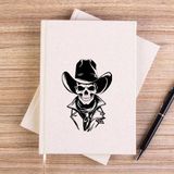 Zepplin Giyim Mr. Kovboy Çizgisiz Kanvas Defter Çizgisiz - Krem - 14x21 cm