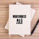 Zepplin Giyim Muhammed Ali Black Text Çizgisiz Kanvas Defter Çizgisiz - Krem - 14x21 cm