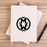 Zepplin Giyim Municipal Waste Logo Çizgisiz Kanvas Defter Çizgisiz - Krem - 14x21 cm