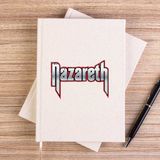 Zepplin Giyim Nazareth Logo Red Çizgisiz Kanvas Defter Çizgisiz - Krem - 14x21 cm
