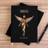 Zepplin Giyim Nirvana In Utero Siyah Kanvas Defter Çizgisiz - 14x21 cm