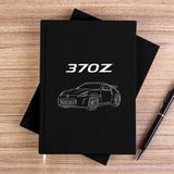 Zepplin Giyim Nissan 370Z Siyah Çizgisiz Kanvas Defter Çizgisiz - 14x21 cm