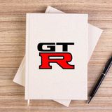 Zepplin Giyim Nissan Gtr Logo Çizgisiz Kanvas Defter Çizgisiz - Krem - 14x21 cm