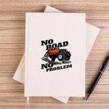 Zepplin Giyim No Road No Problem Krem Çizgisiz Kanvas Defter Çizgisiz - 14x21 cm