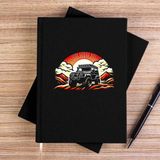 Zepplin Giyim Off Roading Go Anywhere Siyah Çizgisiz Kanvas Defter Çizgisiz - 14x21 cm