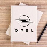 Zepplin Giyim Opel New Logo Krem Çizgisiz Kanvas Defter Çizgisiz - 14x21 cm