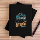 Zepplin Giyim Overland Siyah Çizgisiz Kanvas Defter Çizgisiz - 14x21 cm