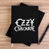 Zepplin Giyim Ozzy Osbourne Logo Siyah Kanvas Defter Çizgisiz - 14x21 cm