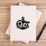 Zepplin Giyim Ozzy Osbourne Skull Çizgisiz Kanvas Defter Çizgisiz - Krem - 14x21 cm