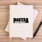 Zepplin Giyim Pantera Cowboys From Hell 2 Çizgisiz Kanvas Defter Çizgisiz - Krem - 14x21 cm