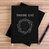 Zepplin Giyim Paradise Lost Logo Siyah Çizgisiz Kanvas Defter Çizgisiz - 14x21 cm