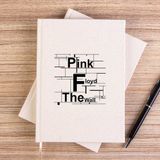 Zepplin Giyim Pink Floyd The Wall Çizgisiz Kanvas Defter Çizgisiz - Krem - 14x21 cm