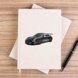 Zepplin Giyim Porshe 911 Gt3 Çizgisiz Kanvas Defter Çizgisiz - Krem - 14x21 cm