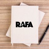 Zepplin Giyim Rafael N. Text Çizgisiz Kanvas Defter Çizgisiz - Krem - 14x21 cm