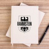 Zepplin Giyim Rammstein Germany Çizgisiz Kanvas Defter Çizgisiz - Krem - 14x21 cm