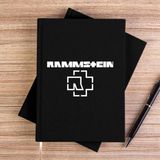 Zepplin Giyim Rammstein Logo 2 Siyah Kanvas Defter Çizgisiz - 14x21 cm