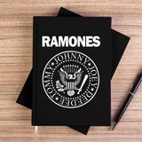 Zepplin Giyim Ramones Bw Siyah Kanvas Defter Çizgisiz - 14x21 cm