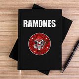 Zepplin Giyim Ramones Siyah Kanvas Defter Çizgisiz - 14x21 cm