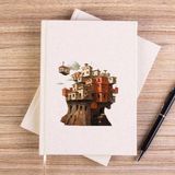 Zepplin Giyim Red Brick House Çizgisiz Kanvas Defter Çizgisiz - Krem - 14x21 cm