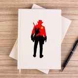 Zepplin Giyim Red Dead Redemption 2 Cowboy Çizgisiz Kanvas Defter Çizgisiz - Krem - 14x21 cm