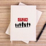 Zepplin Giyim Red Dead Redemption 2 Poster Çizgisiz Kanvas Defter Çizgisiz - Krem - 14x21 cm