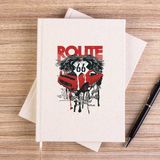 Zepplin Giyim Red Route Car Çizgisiz Kanvas Defter Çizgisiz - Krem - 14x21 cm