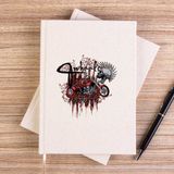 Zepplin Giyim Red Trike Animation Çizgisiz Kanvas Defter Çizgisiz - Krem - 14x21 cm