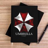 Zepplin Giyim Resident Evil Umbrella Corp Siyah Kanvas Defter Çizgisiz - 14x21 cm