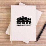 Zepplin Giyim Roblox Text Krem Çizgisiz Kanvas Defter Çizgisiz - 14x21 cm